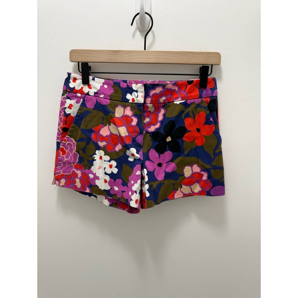 Trina Turk Corbin Greenhouse floral Print Shorts Multicolor Cotton Lycra Size 0